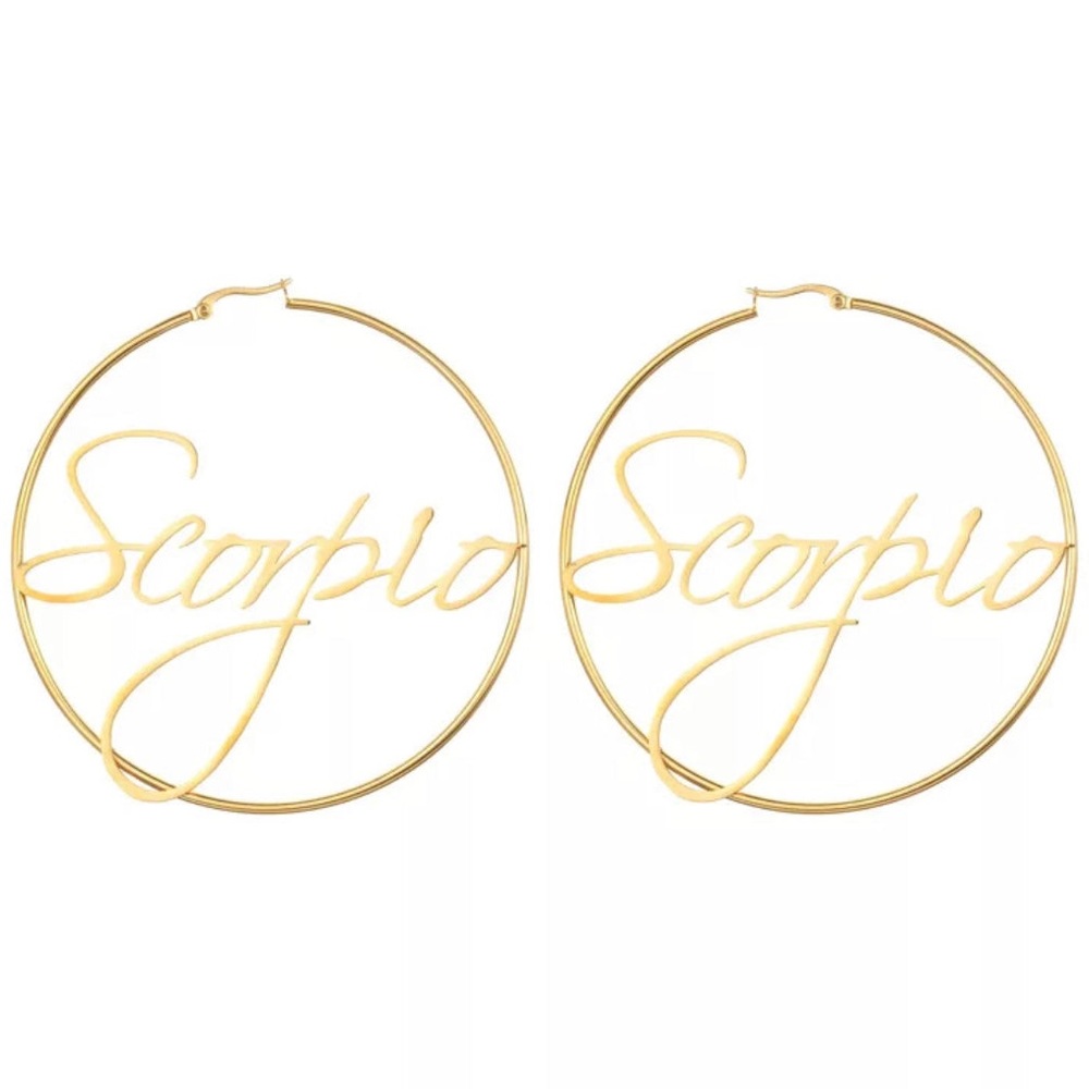 Scorpio Hoop Earrings
